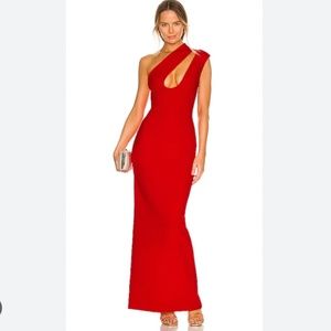 Solace London Krista Dress in Royal Red